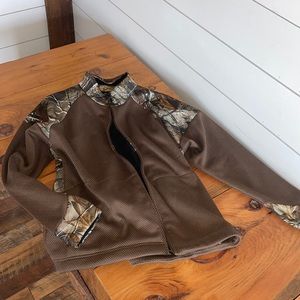 Euc men’s 2x legendary whitetails camo and brown jacket